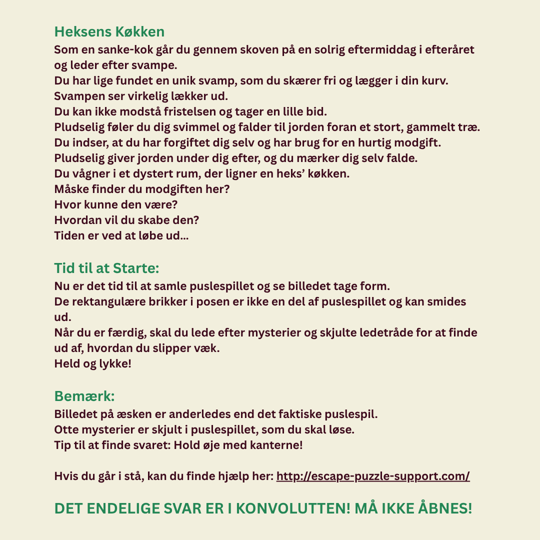 Heksens Køkken (Escape-puslespil)