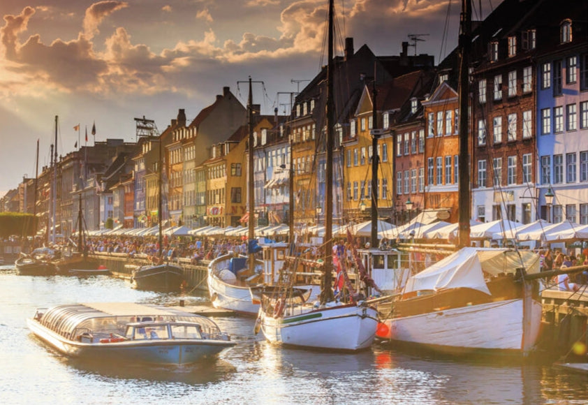 Solnedgang i København