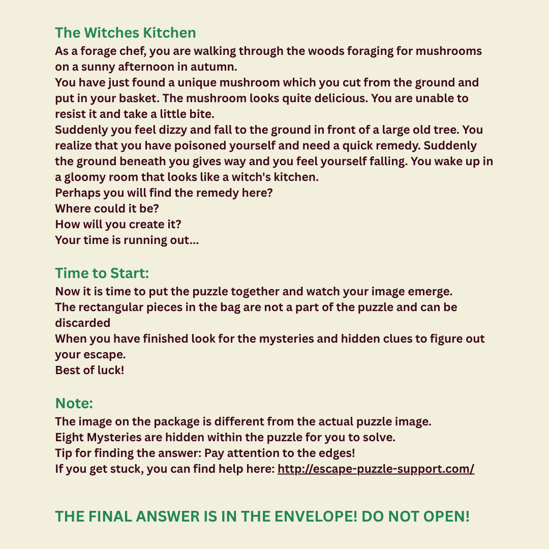The Witches Kitchen (Escape Puzzle)