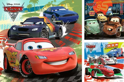 Disney Cars 2: Sjovt Ræs Verden Rundt (3 Puslespil)