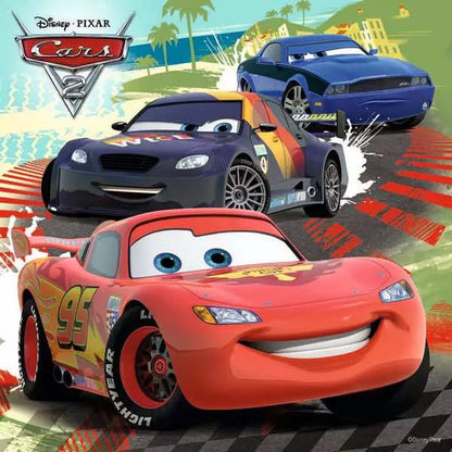 Disney Cars 2: Sjovt Ræs Verden Rundt (3 Puslespil)