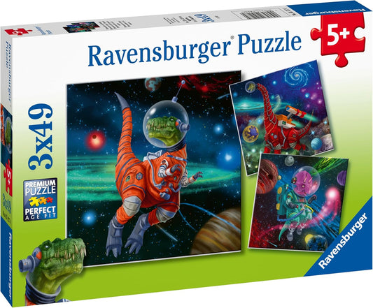 Ravensburger puzzle box with space-themed illustration and colorful design