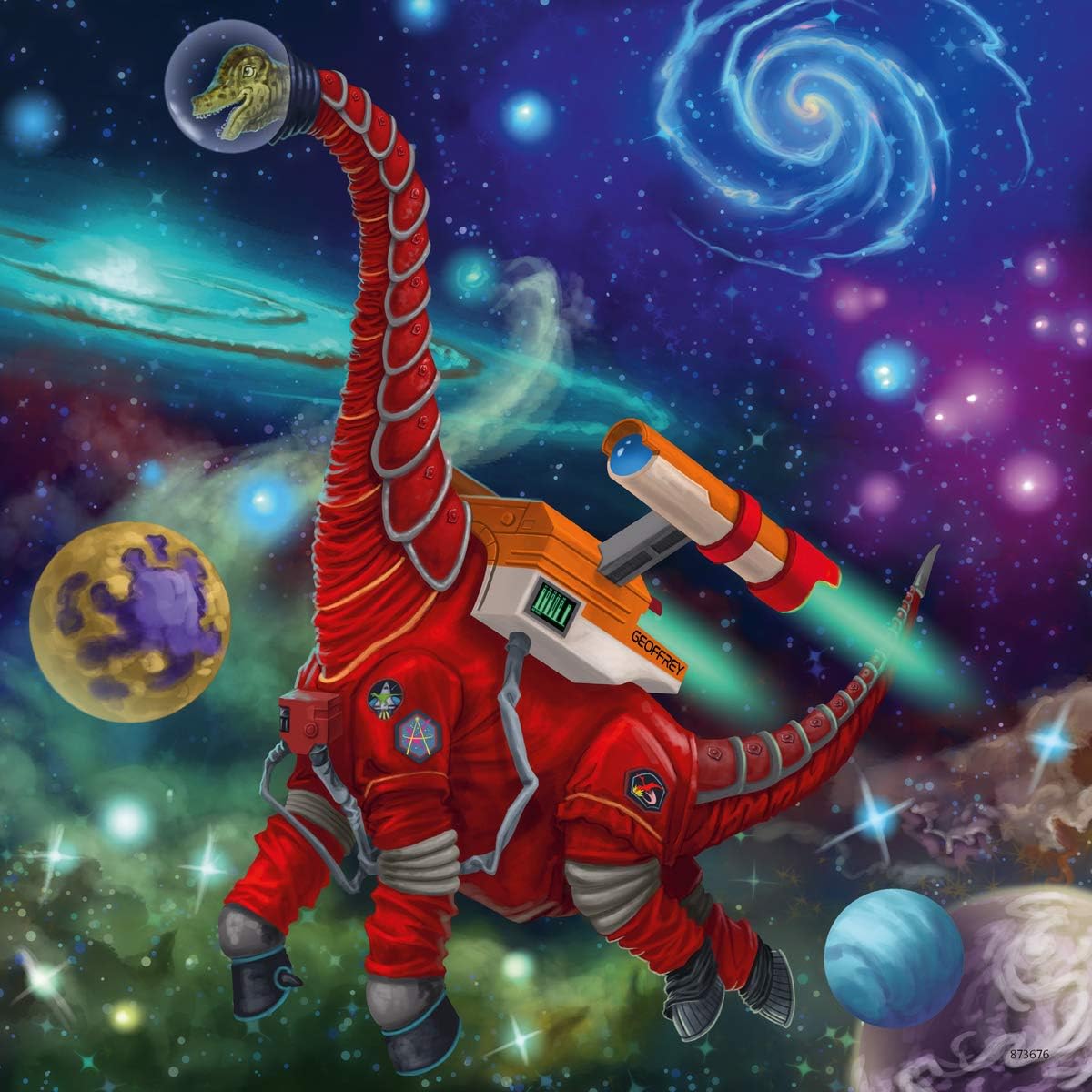 Dinosaurer i Rummet (3 Puslespil)