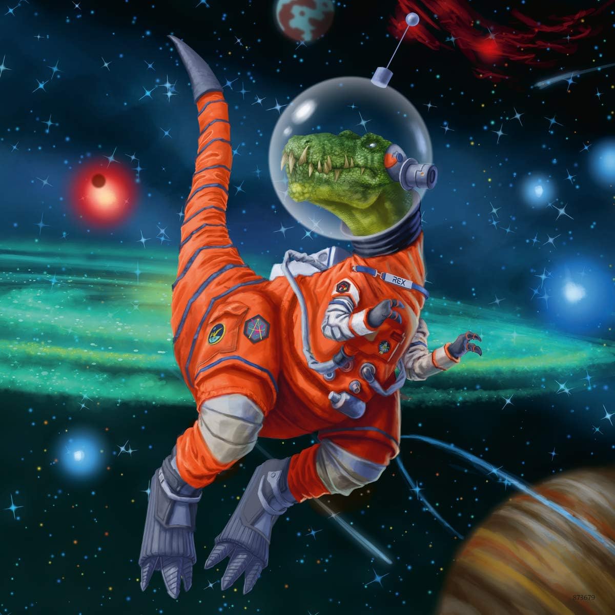 Dinosaurer i Rummet (3 Puslespil)